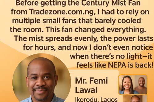 Century 18'' Mist Fan Reviews in Nigeria | Real User Testimonials from Tradezone