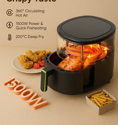 oraimo SmartAirFryer 2 3.5L 1500W Touch Control Air Fryer